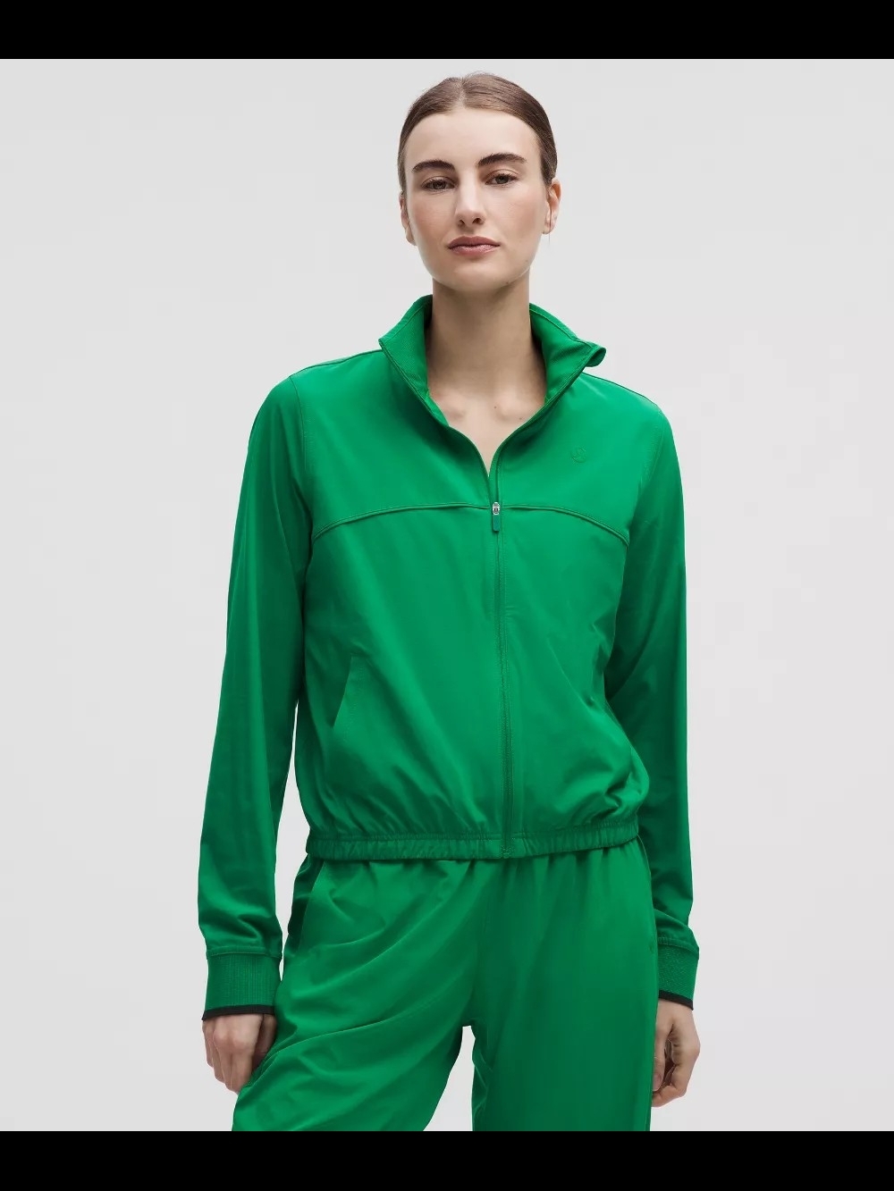*ISO* Lululemon Court Rival Tennis Track Jacket, Raceway Green